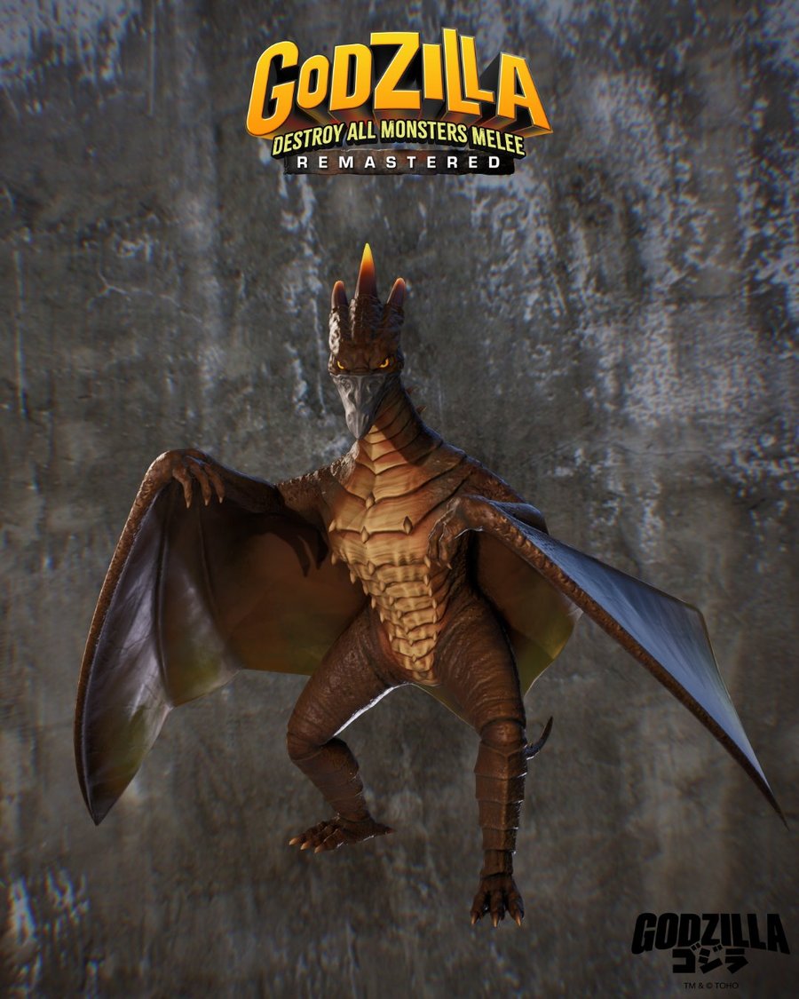 Rodan render from Godzilla Destroy All Monsters Melee Remastered